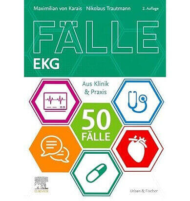 دانلود PDF کتاب آلمانی 50Fälle EKG 2. Auflage - 2020